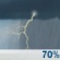 Tuesday: Rain showers likely before 11am, then showers and thunderstorms. Mostly cloudy, with a high near 66. Southwest wind around 13 mph, with gusts as high as 23 mph. Chance of precipitation is 90%. New rainfall amounts between a half and three quarters of an inch possible. Tuesday: Showers And Thunderstorms